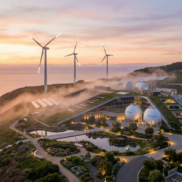 Futuristic Sustainable Energy Facility